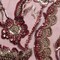 1 Yard Embroidered Beaded and Sequined Lace Fabric with Floral Pattern 100% Polyester 50/52" Wide